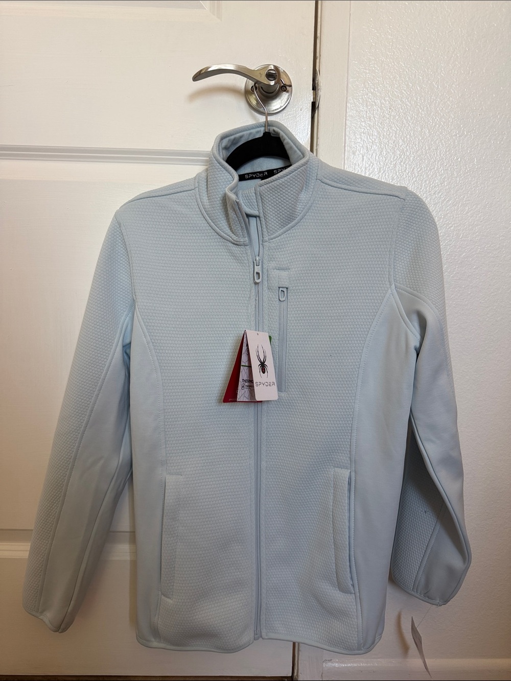Spyder Pale Blue Zip-Up Fleece Jacket